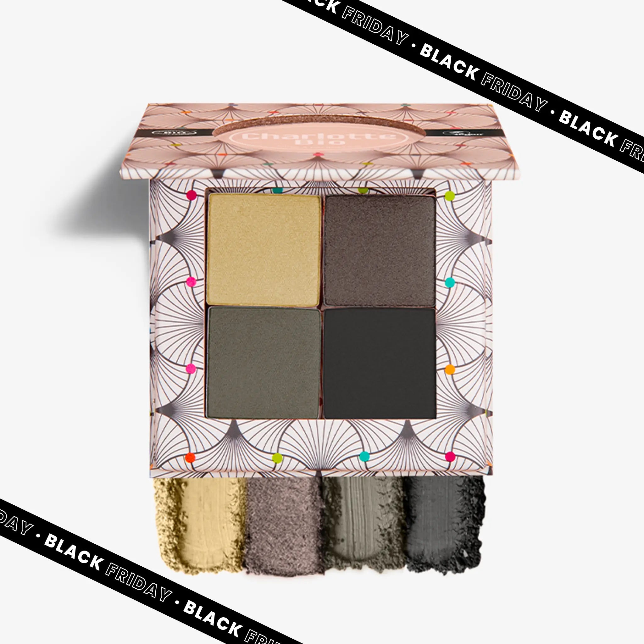 The 4-piece organic eyeshadow palette - Silver Smokey