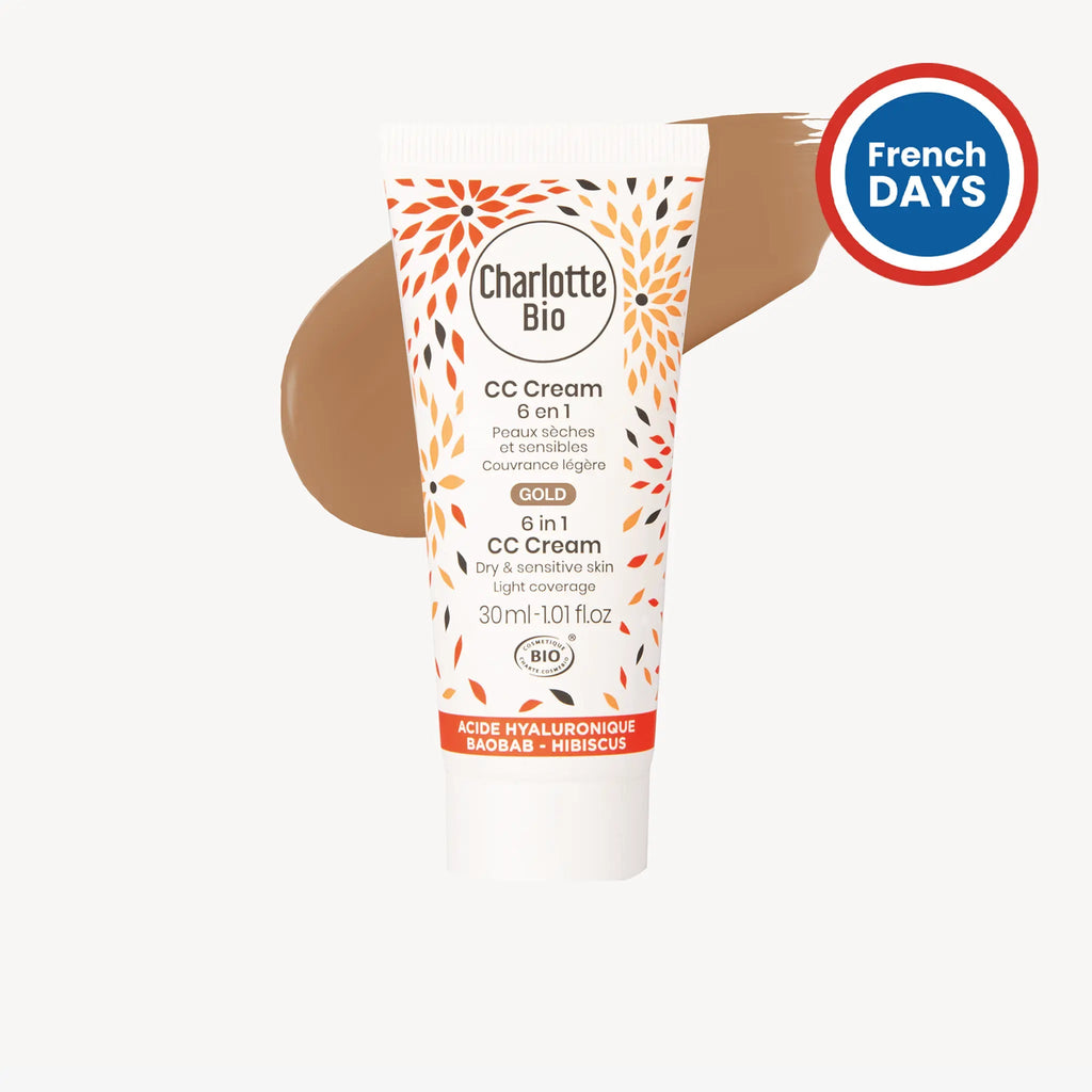 3701399702304 - CC crème BIO Gold - Peaux médiums à foncées - Charlotte Bio