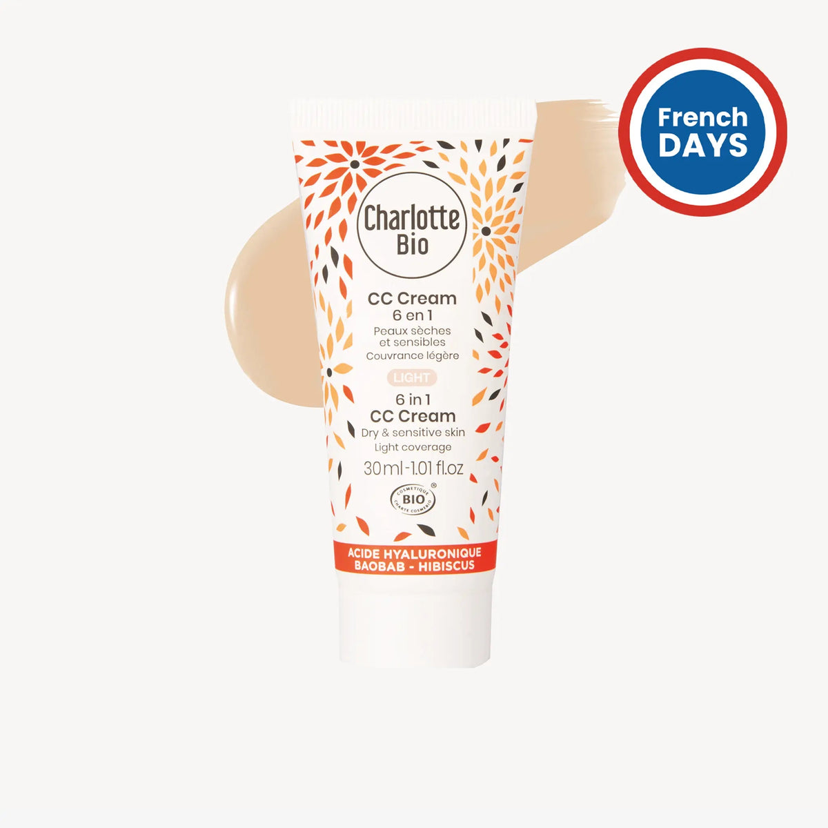 3701399702281 - CC crème BIO Light - Peaux claires - Charlotte Bio