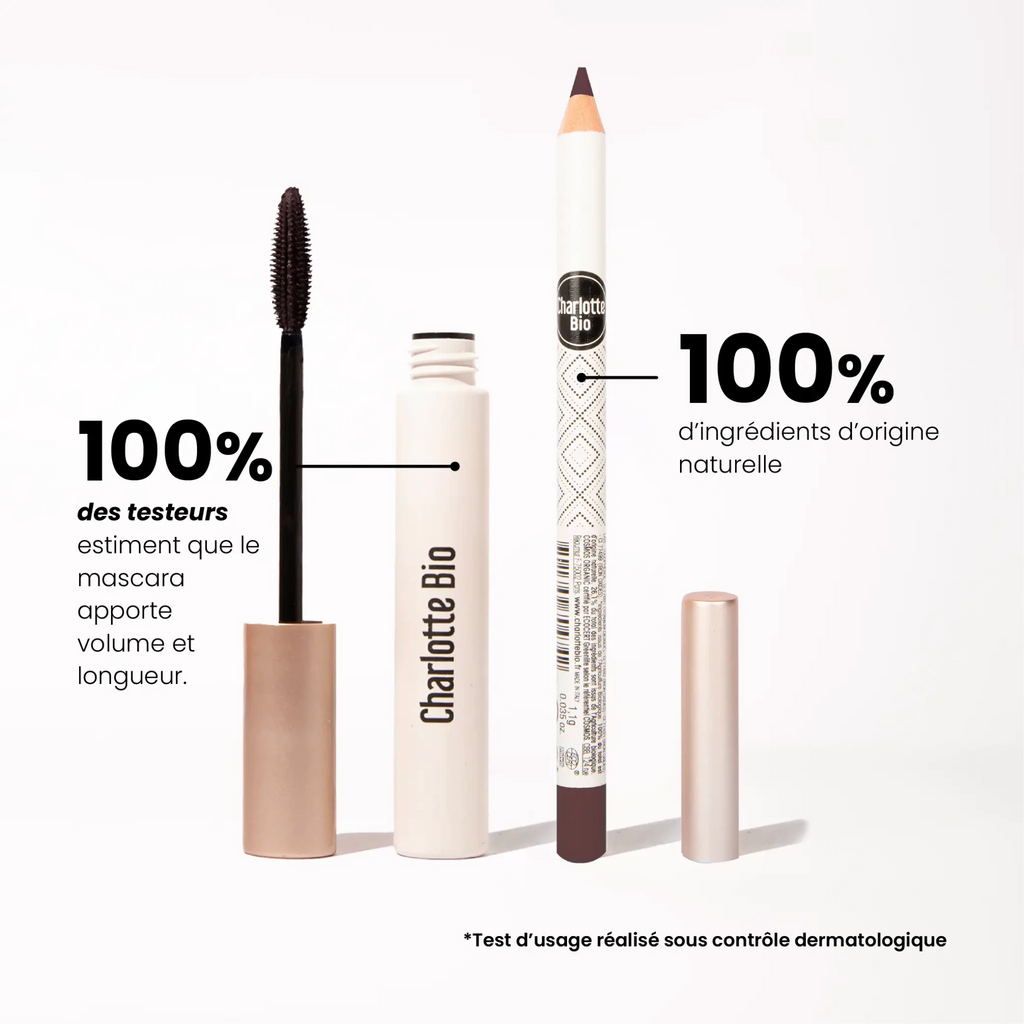 2025-18-Duo crayon yeux et mascara marron - Charlotte Bio