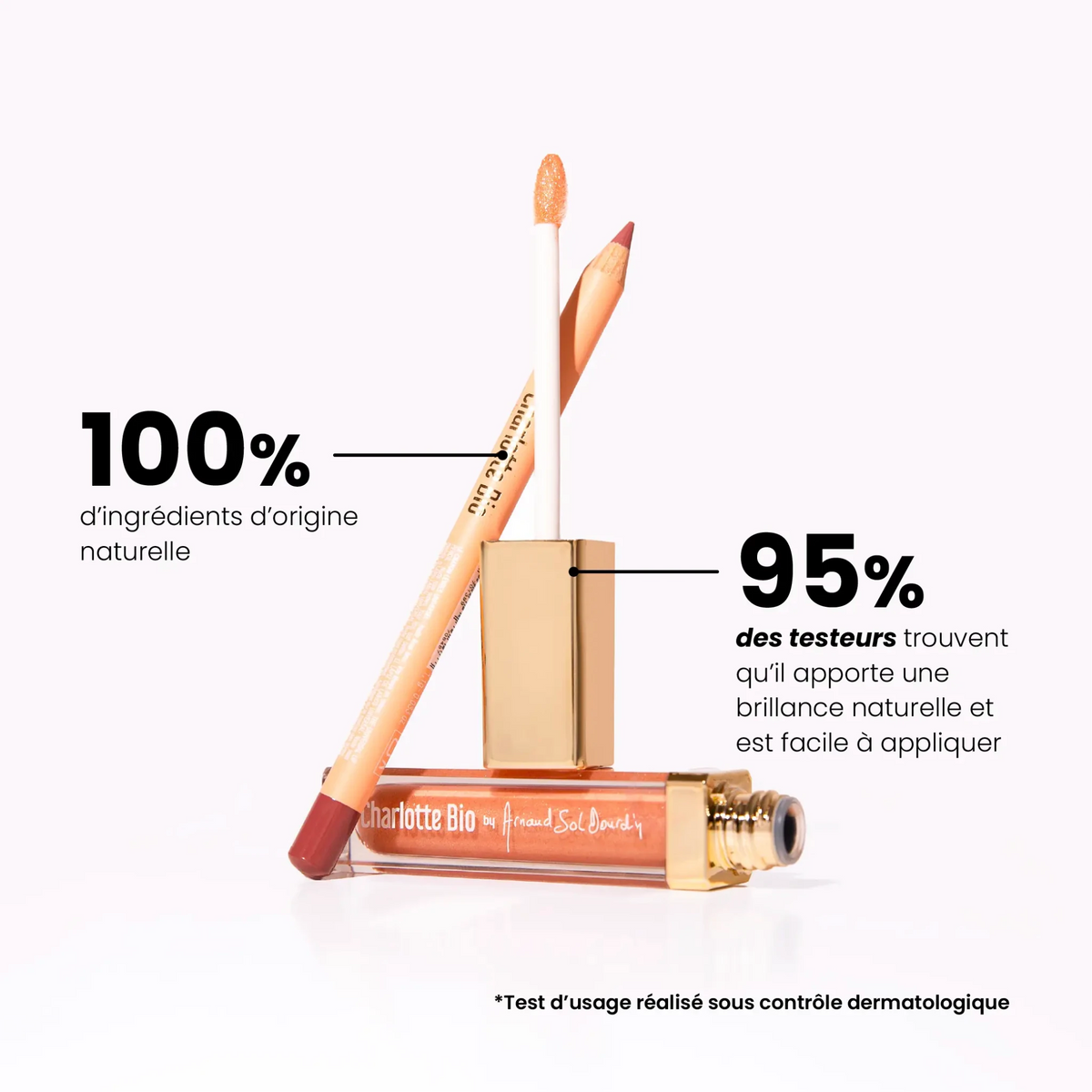 ASD10-Duo le lip glow + crayon - Charlotte Bio
