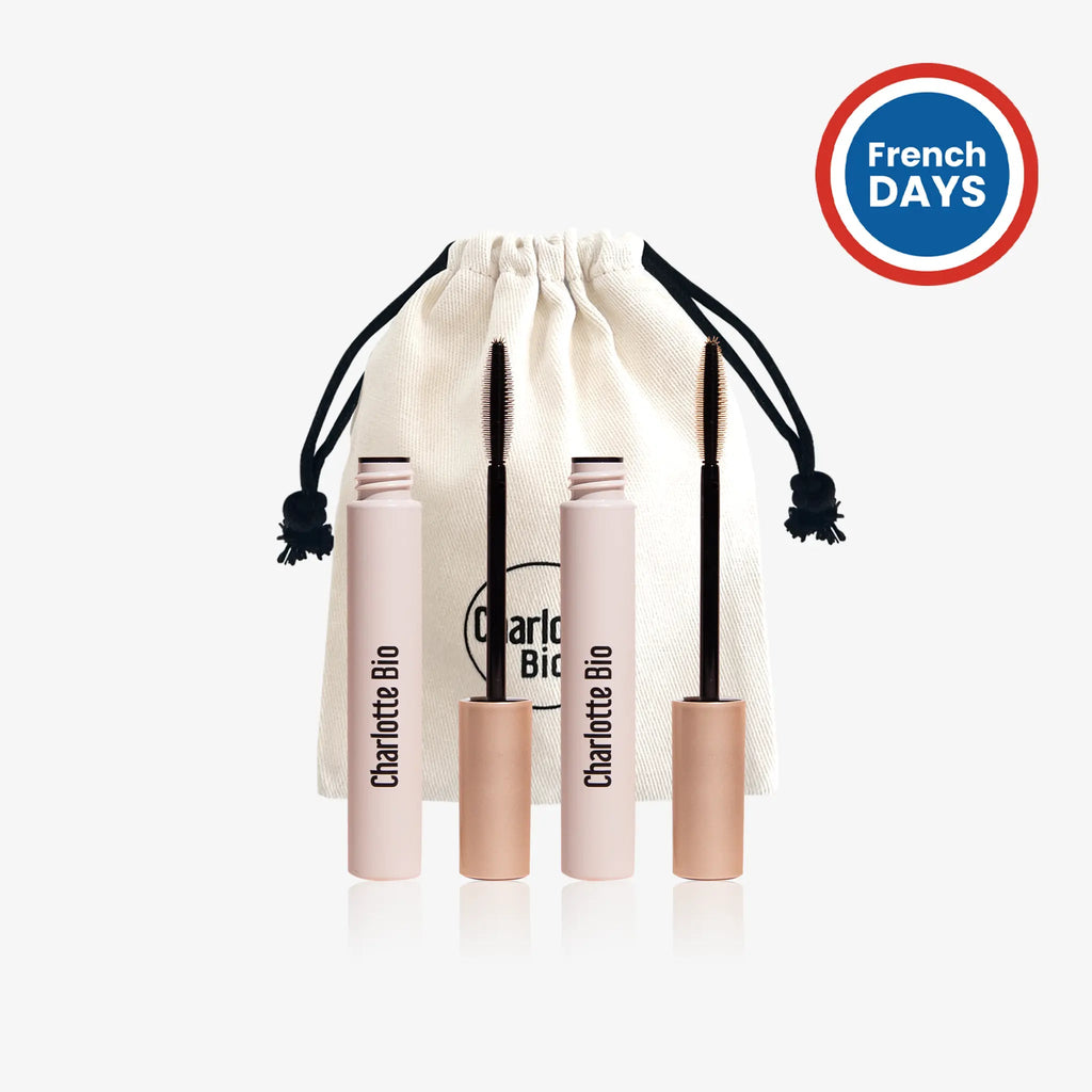 2025-19 - Duo mascaras - noir et marron - Charlotte Bio