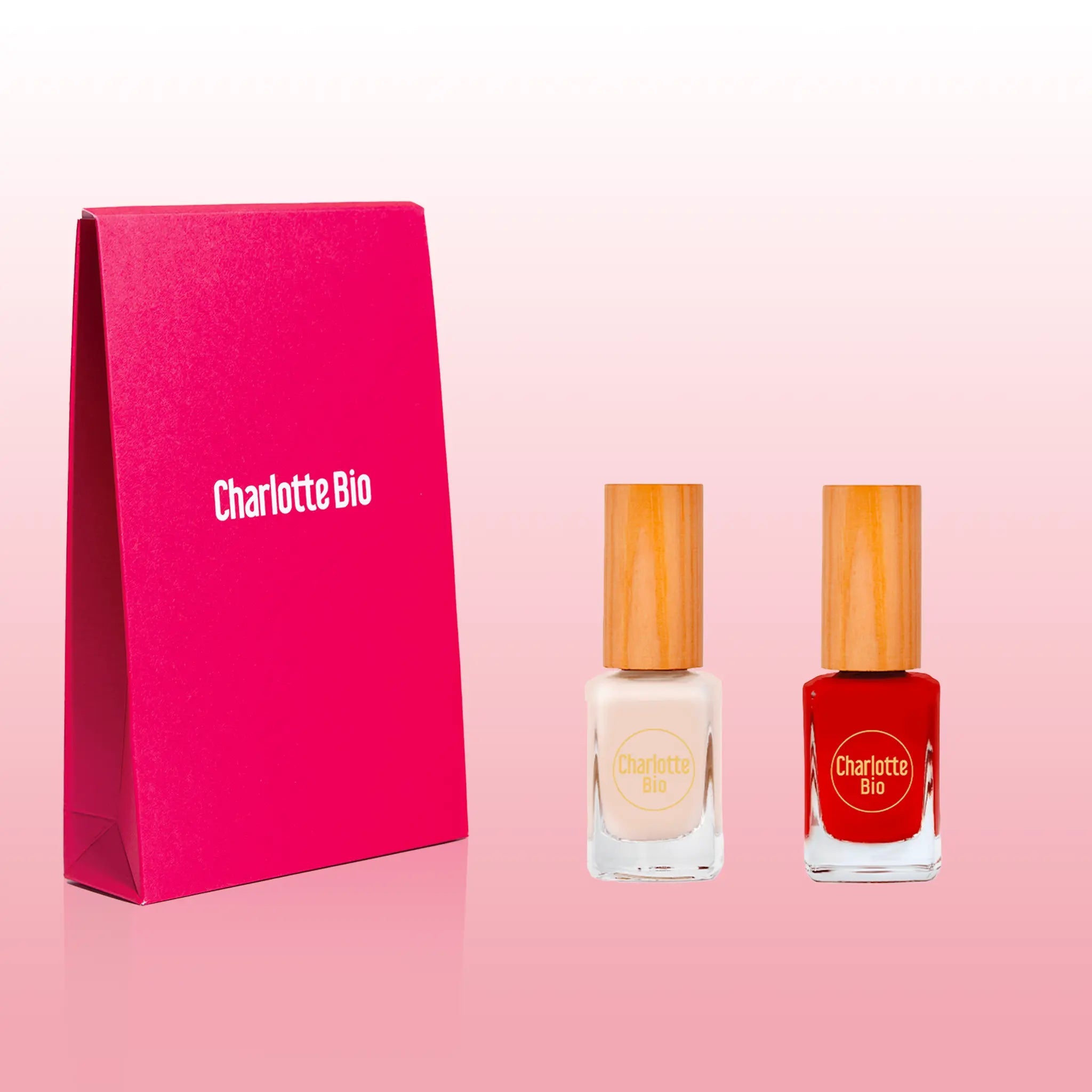 2022-6 - Duo vernis nude et rouge parfait - Charlotte Bio