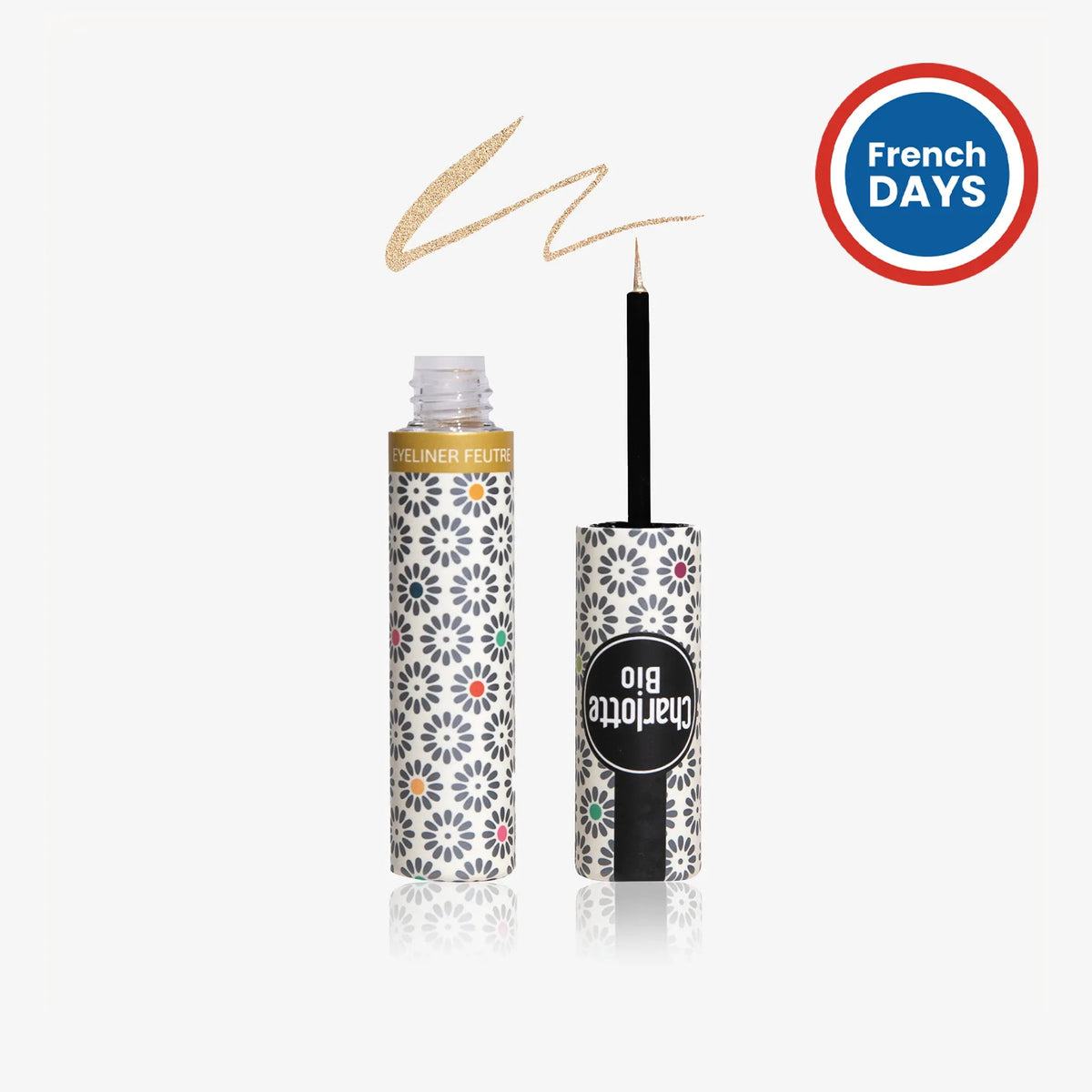 3701399703233 - Eyeliner pinceau pailleté BIO - Charlotte Bio