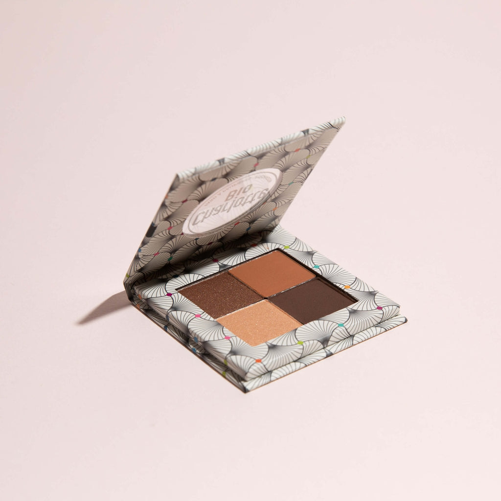 3701399704445-La palette de 4 fards à paupières BIO - Nude Brun - Charlotte Bio