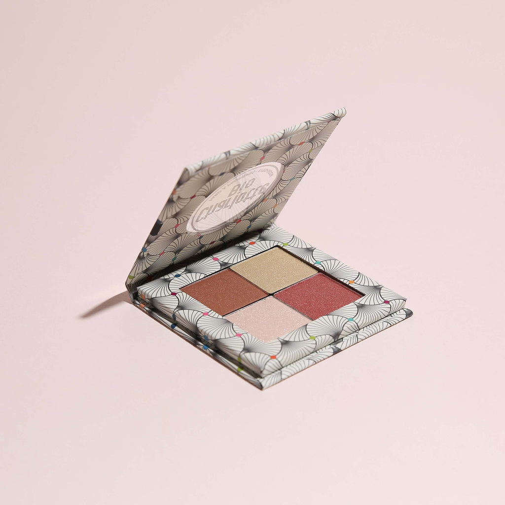 3701399704438-La palette de 4 fards à paupières BIO - Nude Rose - Charlotte Bio
