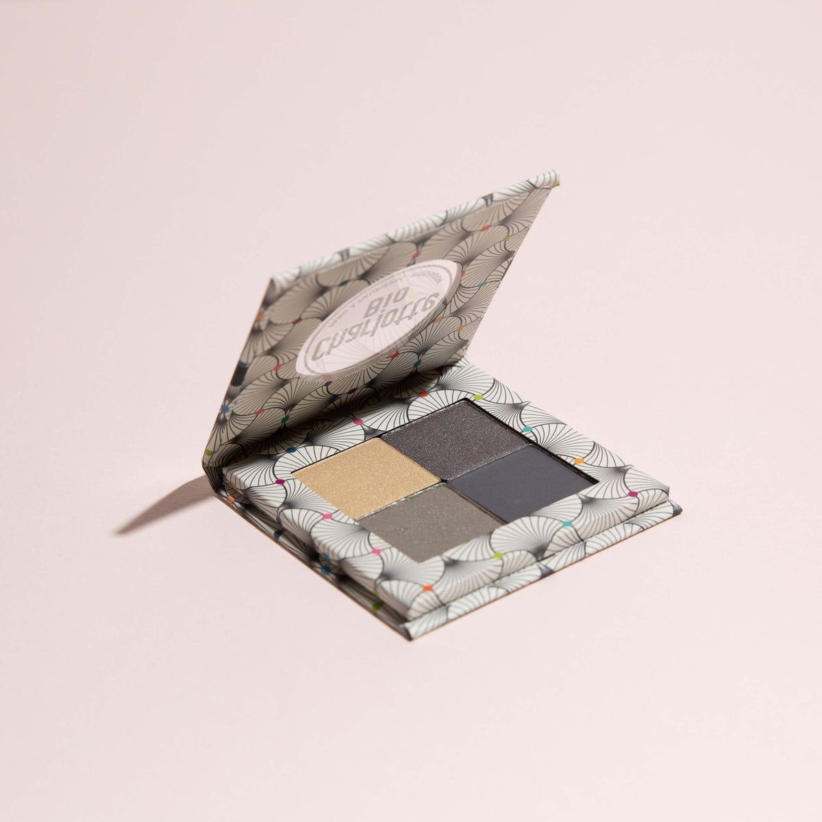 3701399704421-La palette de 4 fards à paupières BIO - Silver Smokey - Charlotte Bio