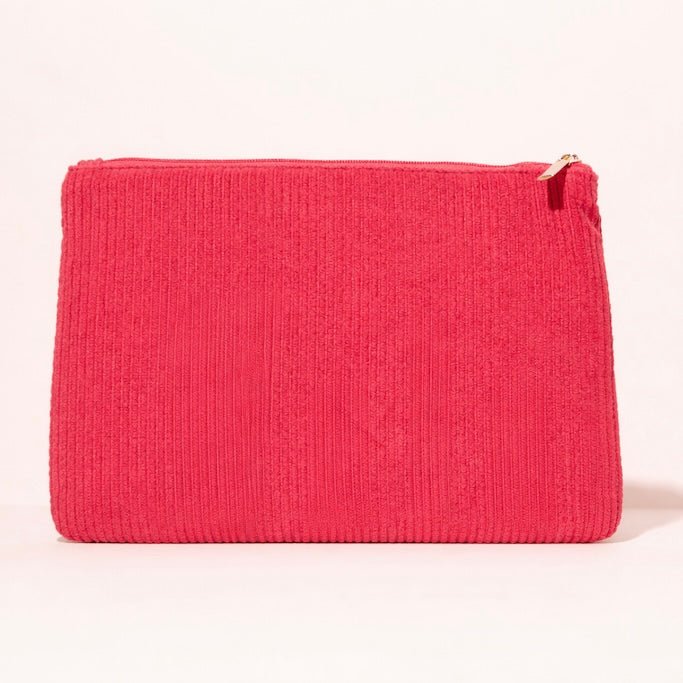 3701399707118 - La Trousse Grand Format en velours cotelé rose - Charlotte Bio