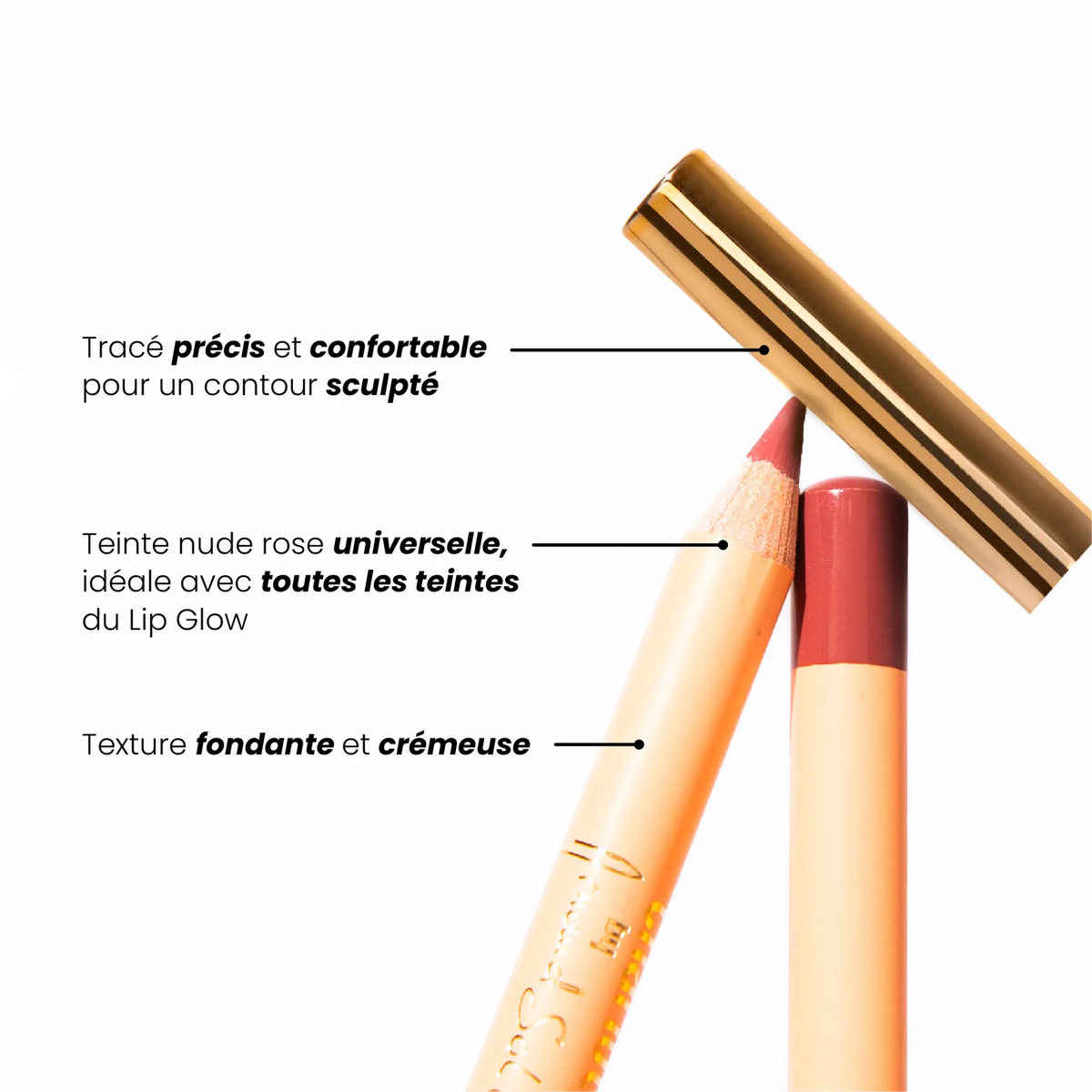 3701399706487 - Le crayon à lèvres nude rose - Charlotte Bio