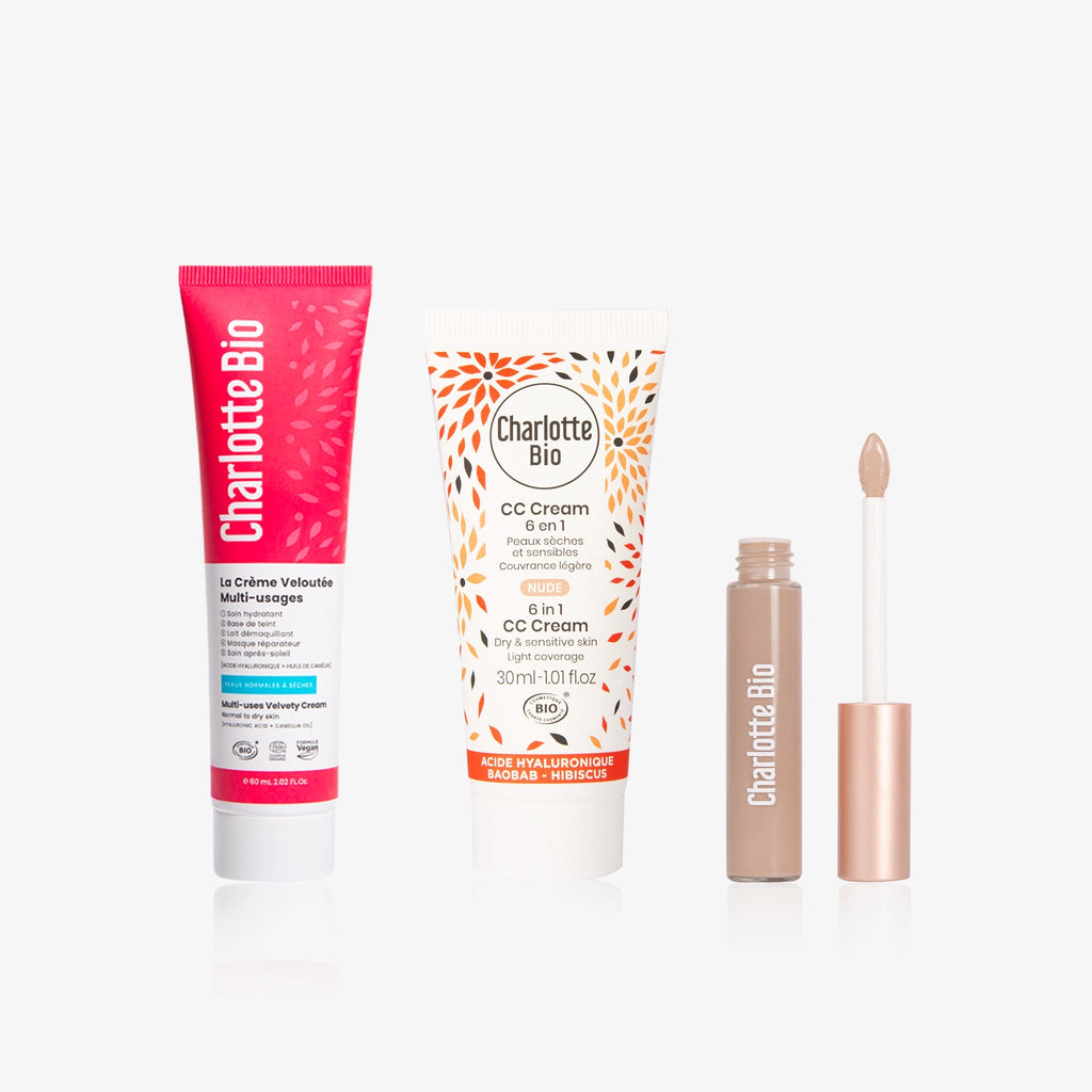 2026-28-2-Trio Crème Veloutée + CC Crème + correcteur - Charlotte Bio