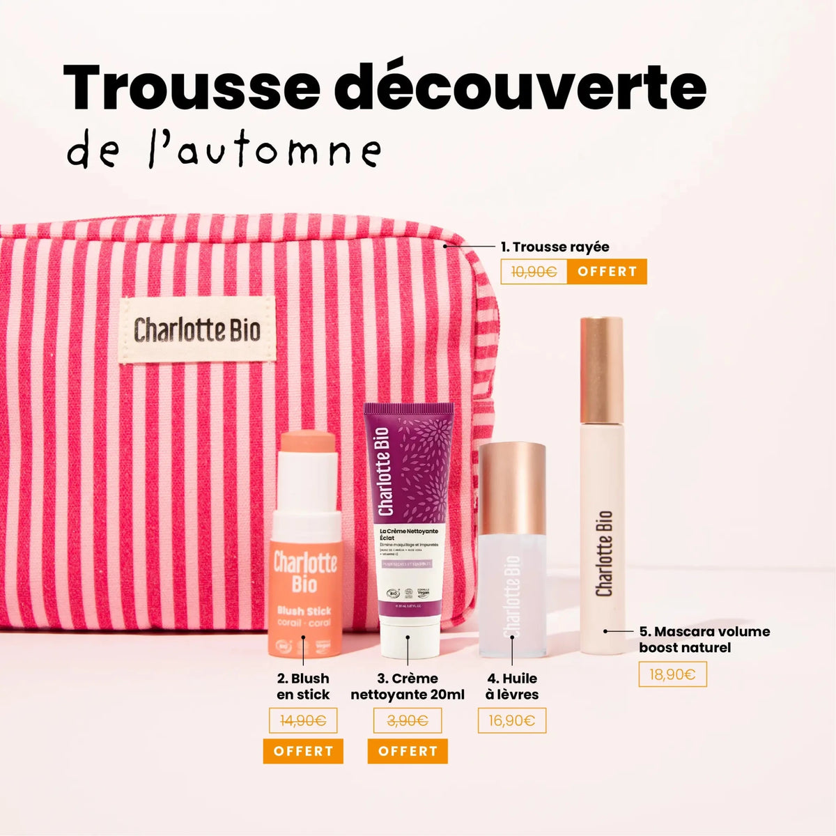 2026-25-Trousse découverte de l'automne : coffret maquillage bio - Charlotte Bio