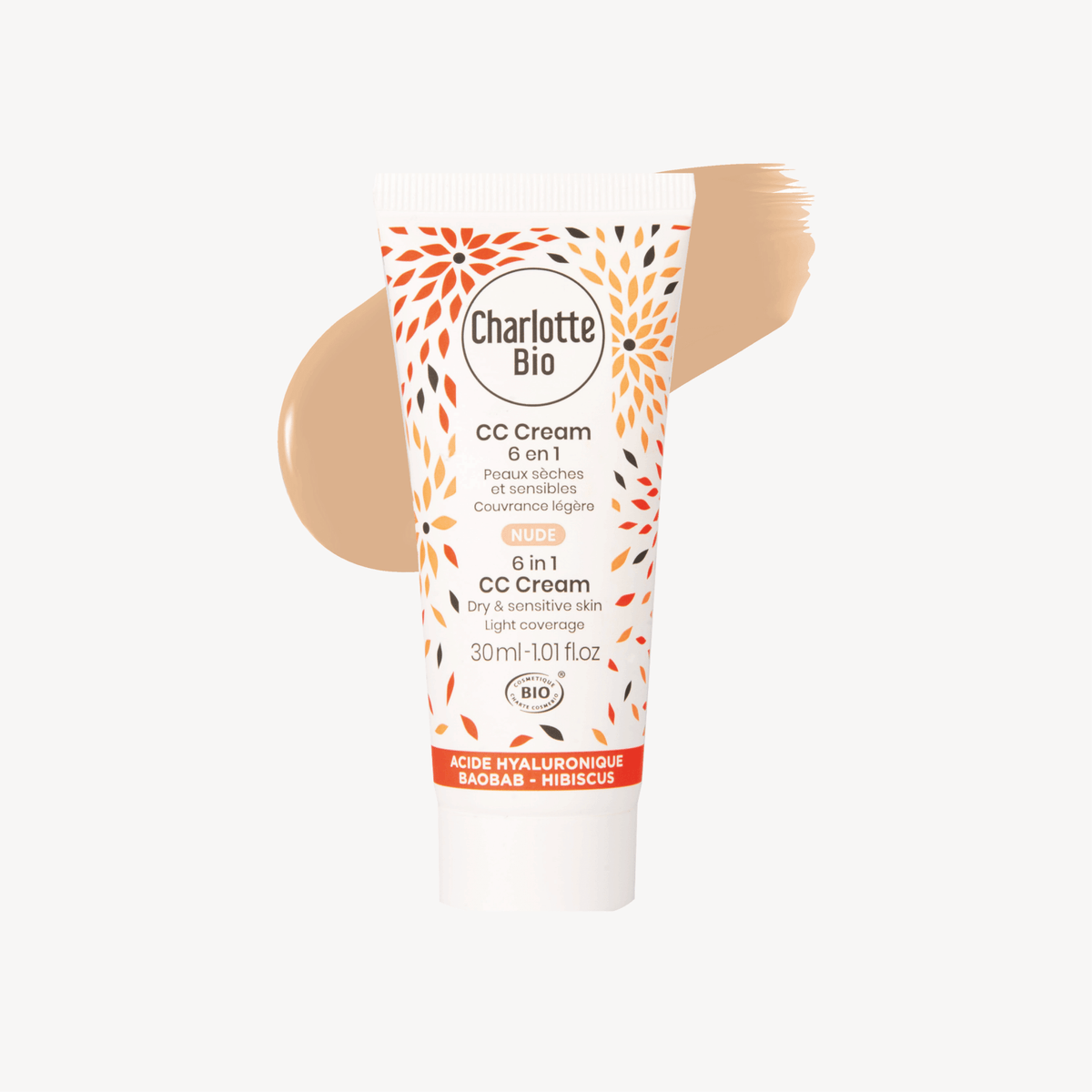 3701399702298-La CC crème BIO Nude - Peaux médiums - Charlotte Bio